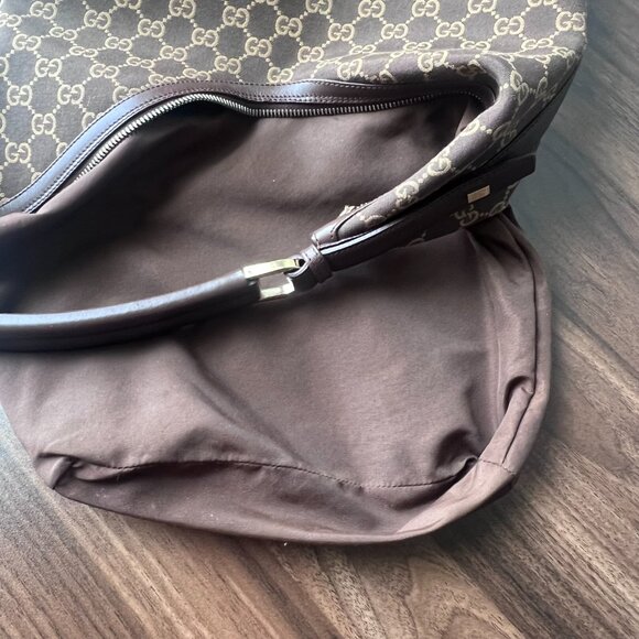 Gucci Vintage Monogram Canvas and Leather Hobo Bag - Picture 8 of 14